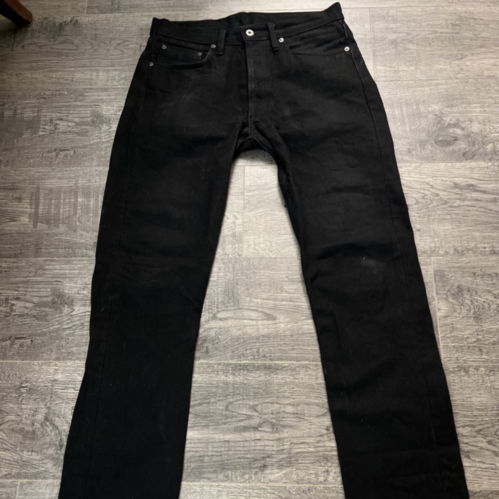 3Sixteen CT-220x Raw Black Japanese Selvedge Denim Jeans Made In USA Size 31